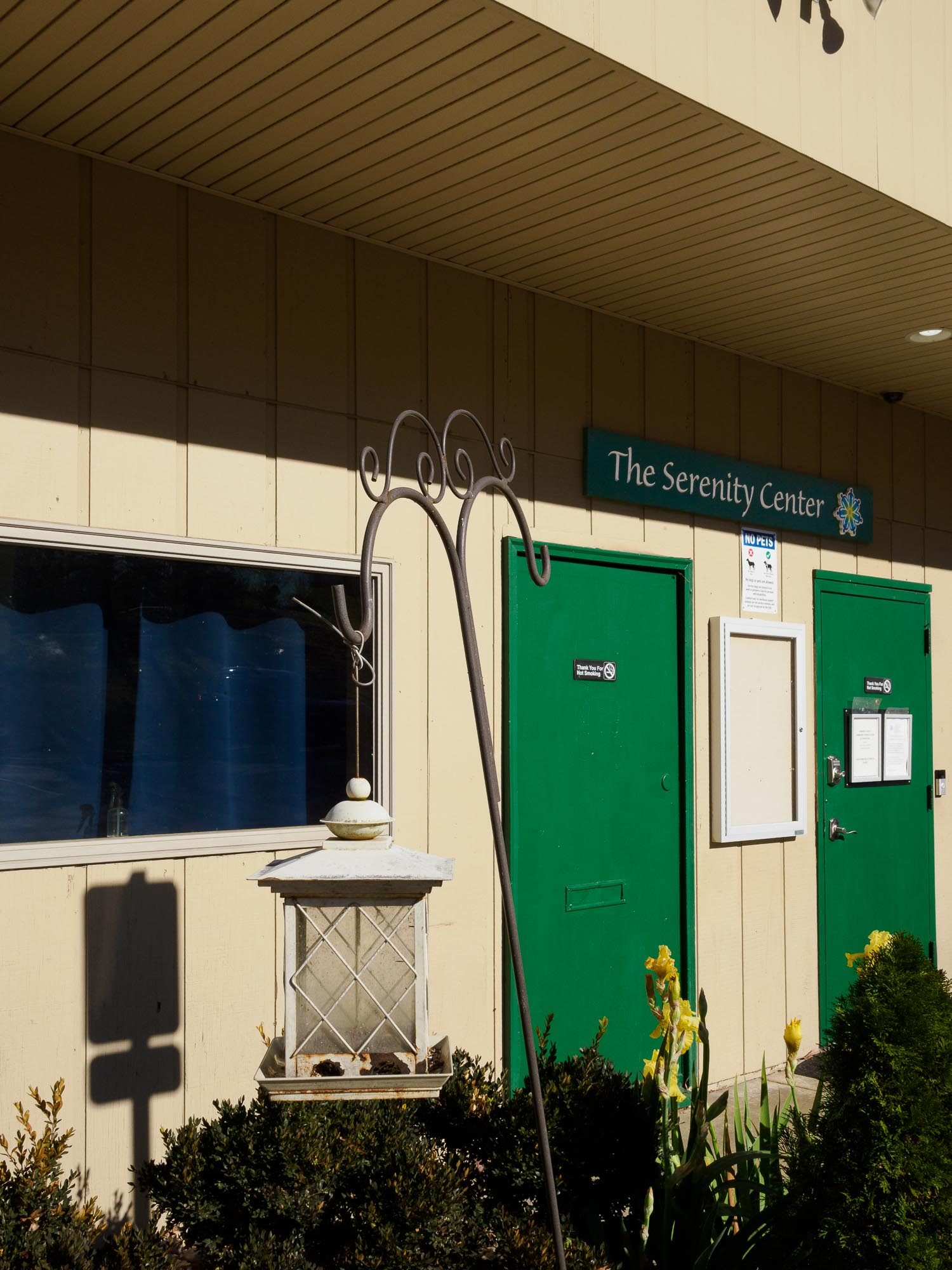The front of the Serenity Center